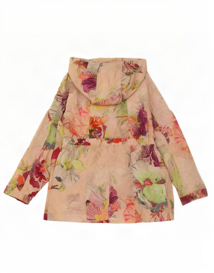 Ted Baker Giacca antipioggia da donna con cappuccio taglia 3 media floreale multicolore