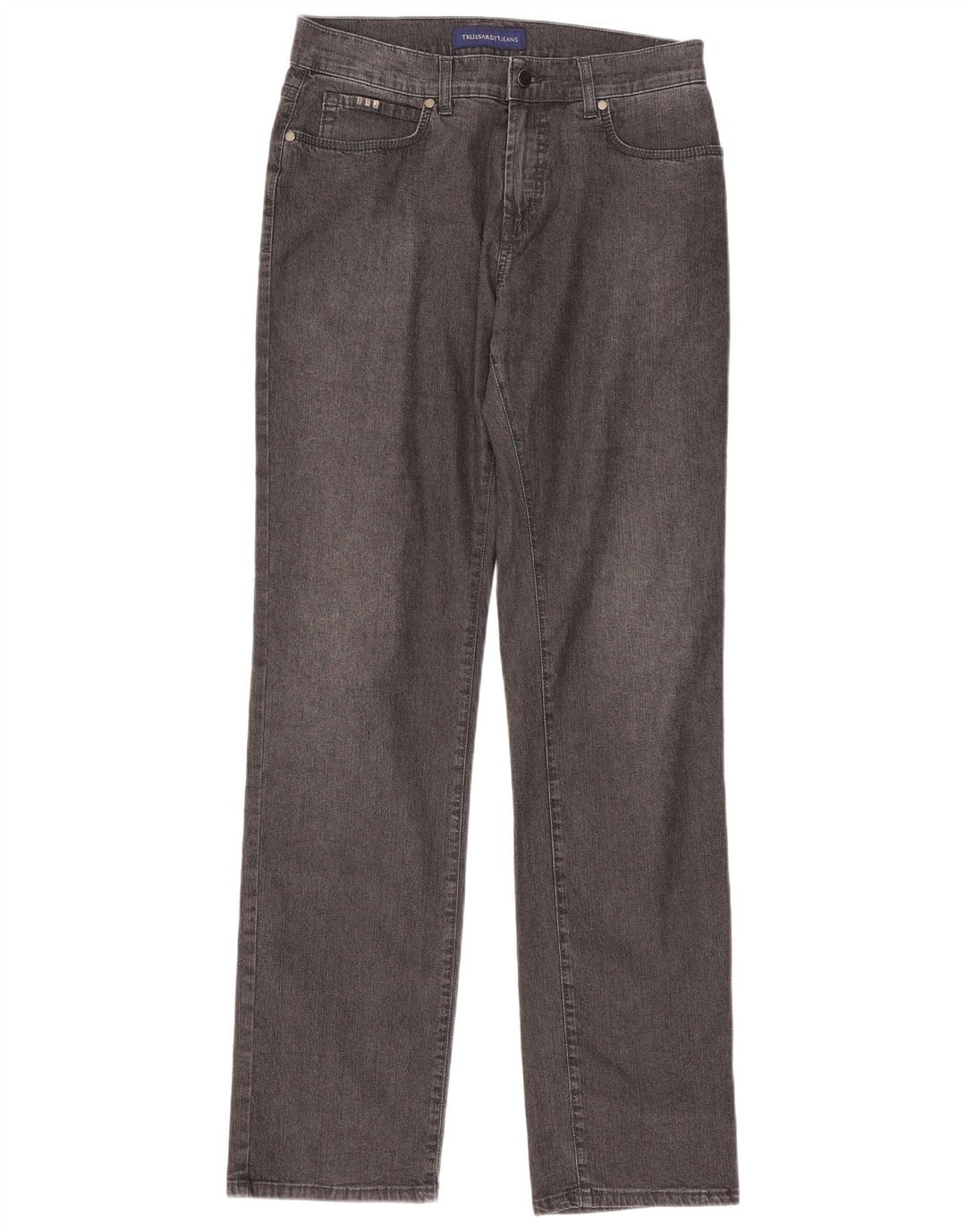 Jeans Straight Donna Trussardi W33 L33 Cotone Grigio