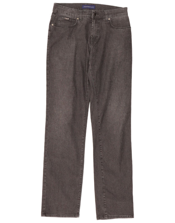 Jeans Straight Donna Trussardi W33 L33 Cotone Grigio