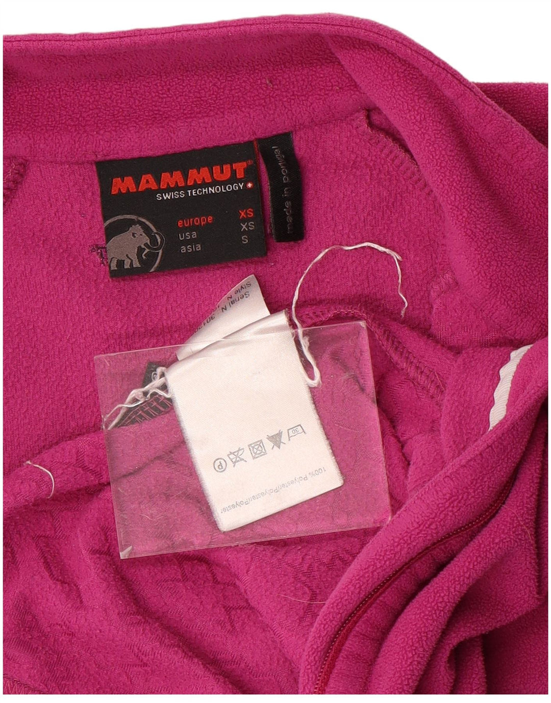 Giacca in pile da donna Mammut UK 6 XS poliestere rosa