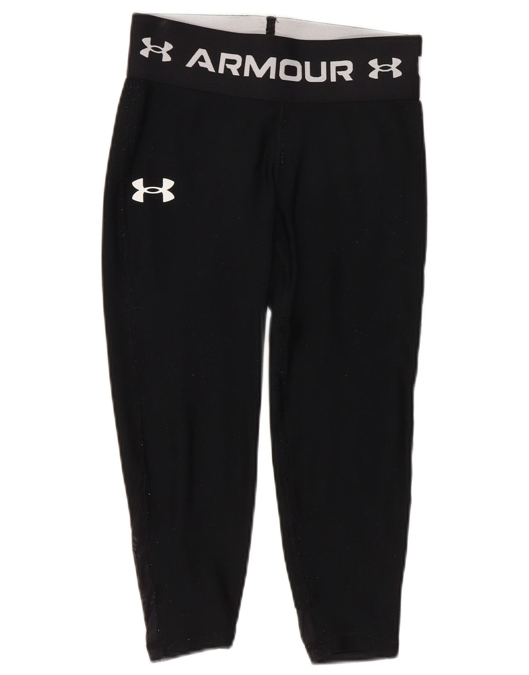 Leggings Capri grafici per ragazze Under Armour 7-8 anni piccoli in poliestere nero