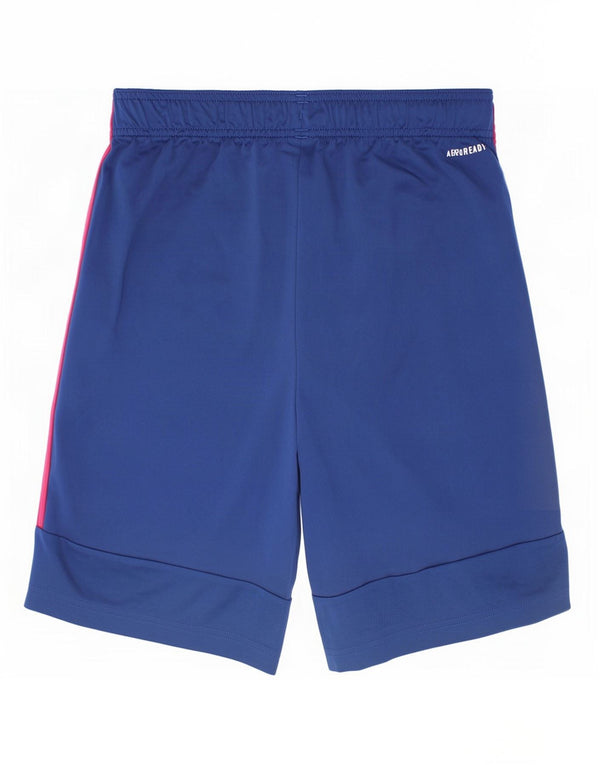 Adidas Girls Aeroready Sport Shorts 13-14 Years Blue Polyester