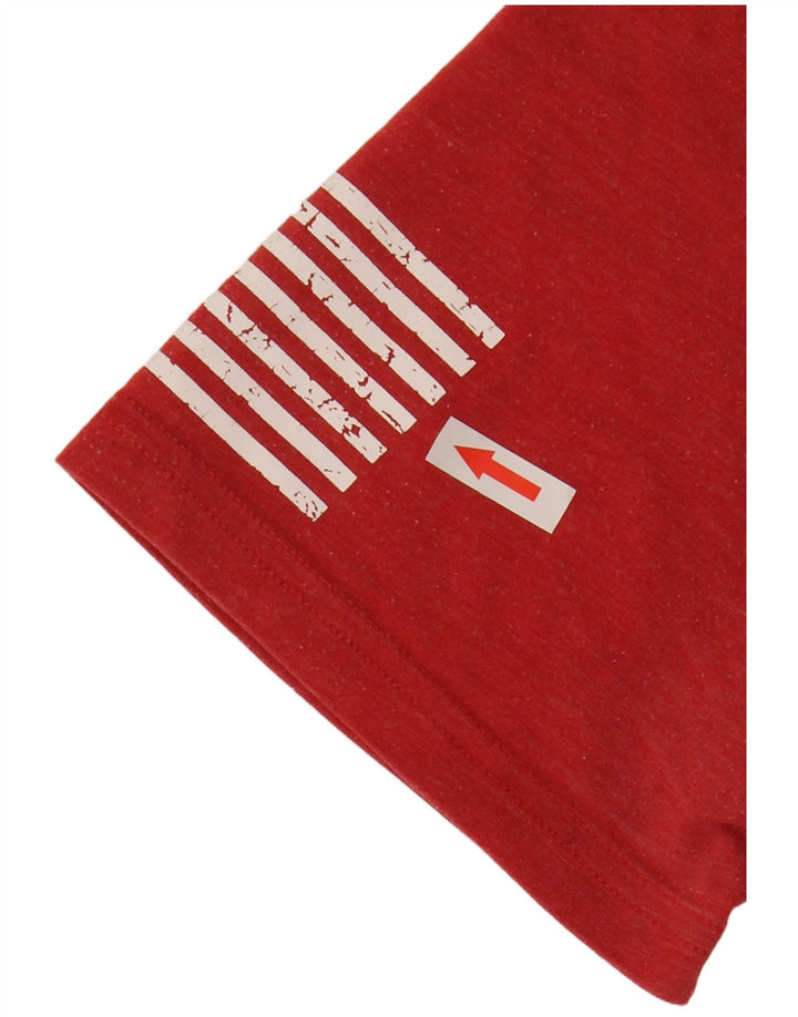 T-shirt grafica da uomo vestibilità ampia Under Armour piccola rossa