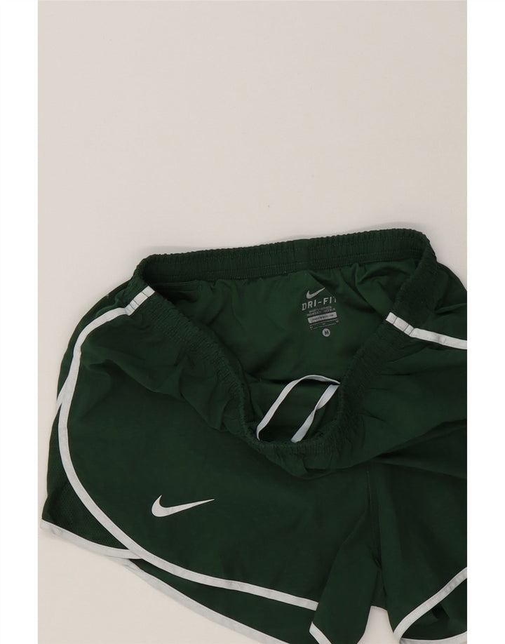 NIKE Womens Dri Fit Sport Shorts UK 14 Medium  Green Polyester Vintage Nike and Second-Hand Nike from Messina Hembry 