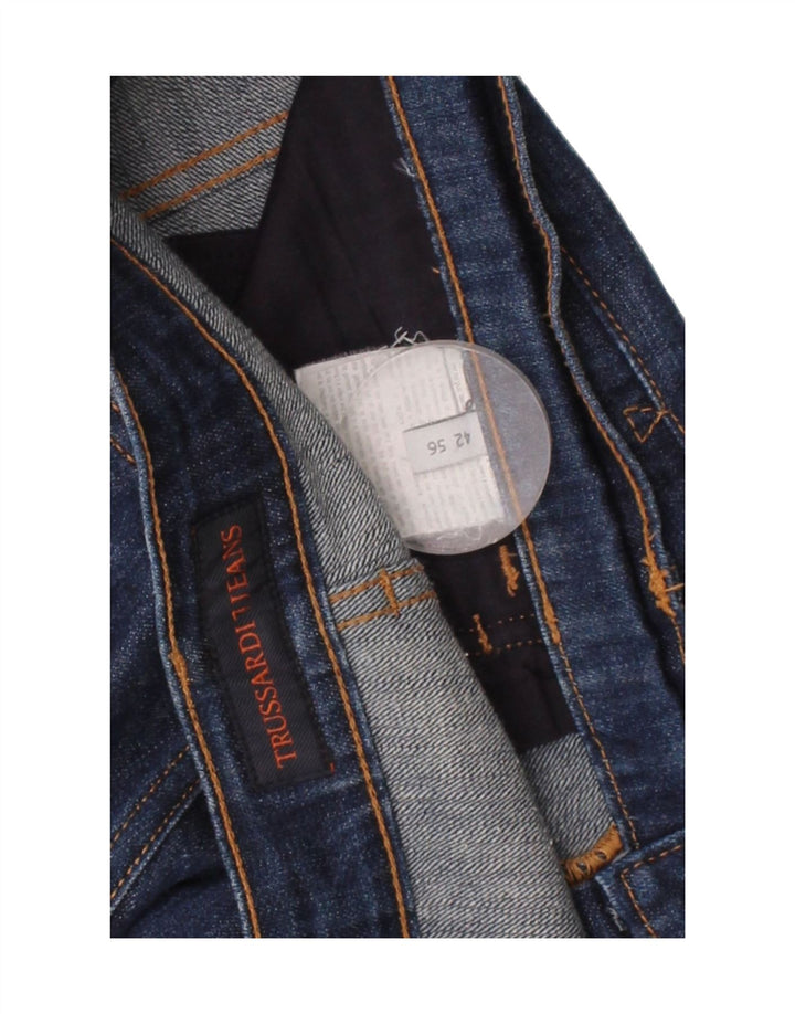 TRUSSARDI Mens Cropped Jeans W42 L25 Navy Blue Vintage Trussardi and Second-Hand Trussardi from Messina Hembry 