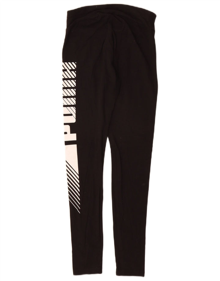 Leggings grafici da donna Puma UK 4 XS cotone nero