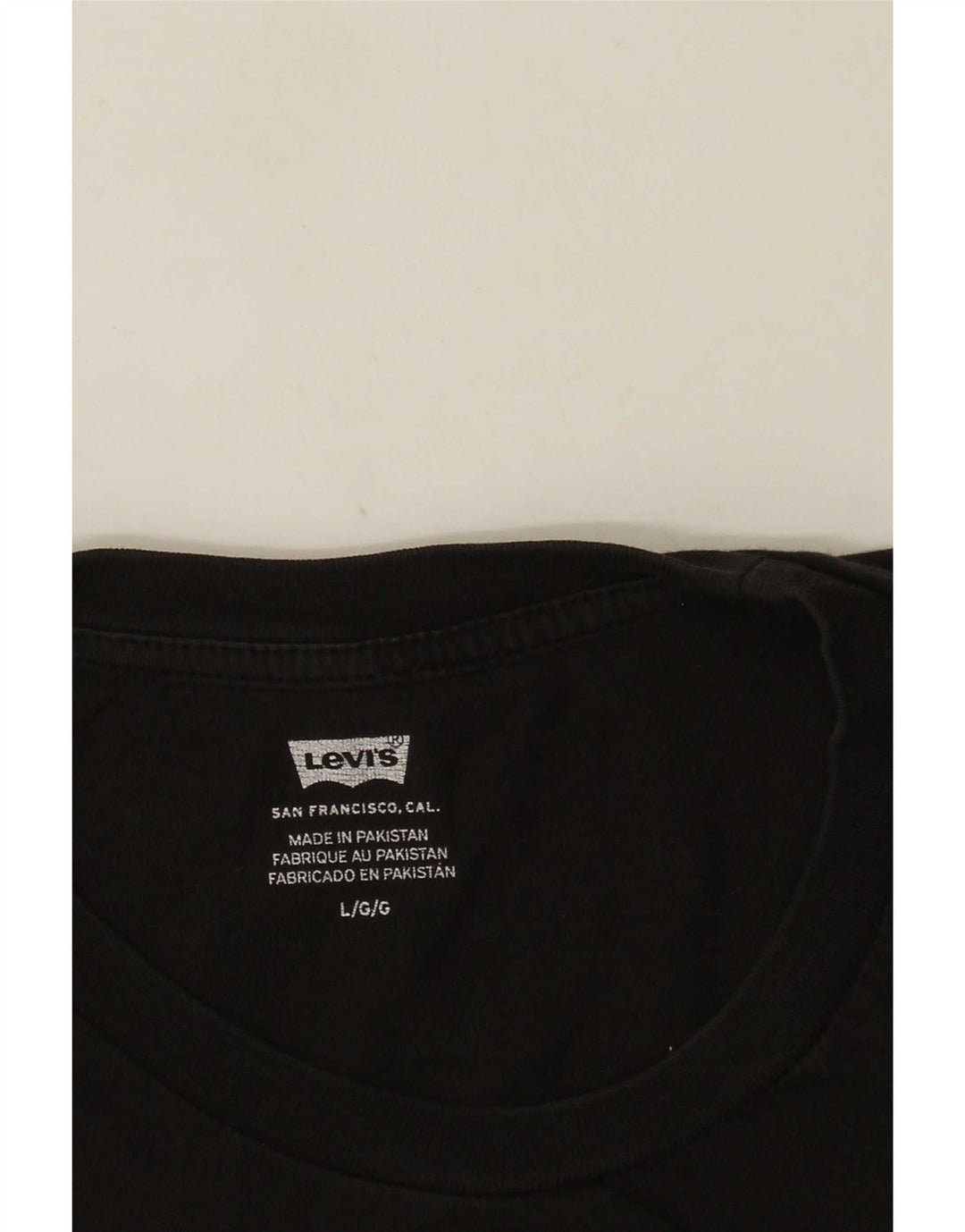 T-shirt grafica da uomo Levi's Top grande nera