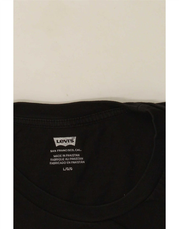T-shirt grafica da uomo Levi's Top grande nera