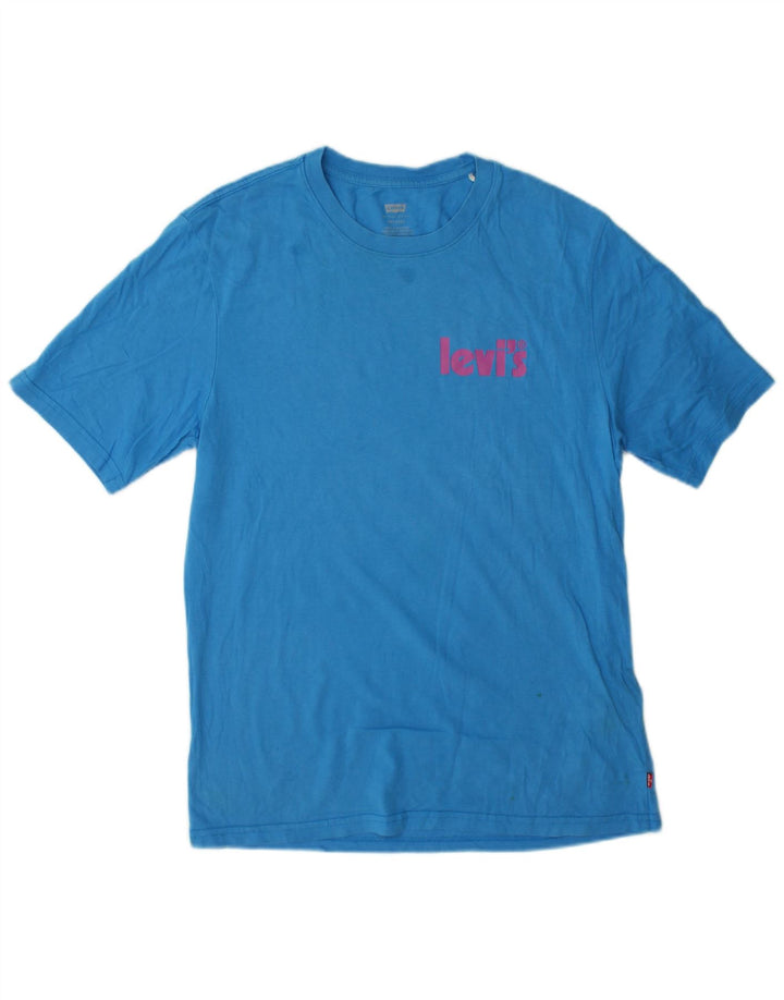T-shirt rilassata da uomo Levi's Top XS in cotone blu