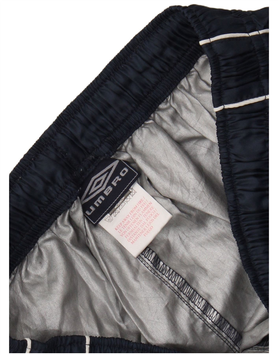 Pantaloni da tuta con grafica da uomo Umbro Large in poliestere blu navy