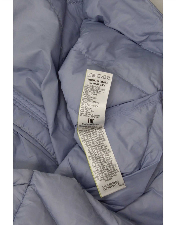 Giacca imbottita da donna Marks & Spencer UK 12 blu medio in poliammide