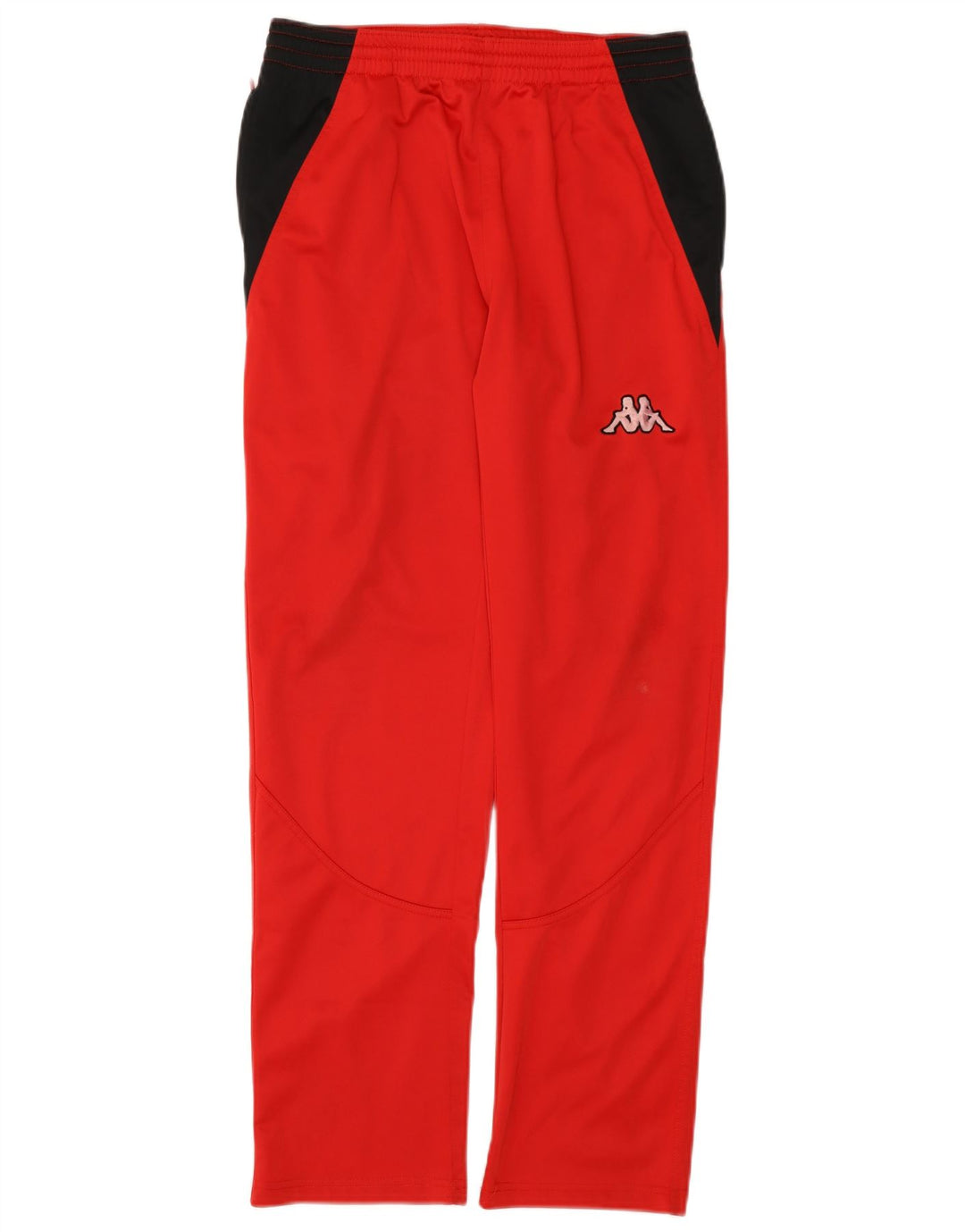 Pantaloni da tuta da uomo Kappa in poliestere color block rosso medio