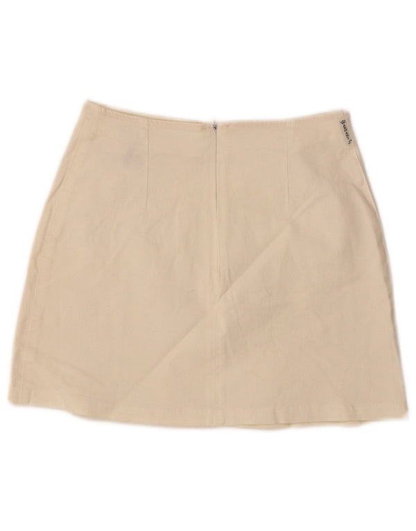 Minigonna a vita alta da donna Armani IT 40 piccola W24 cotone bianco