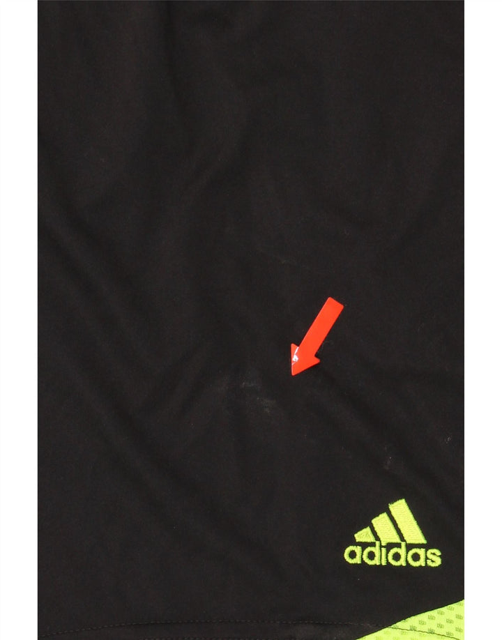 ADIDAS Mens Sport Shorts Small  Black Colourblock Polyester Vintage Adidas and Second-Hand Adidas from Messina Hembry 