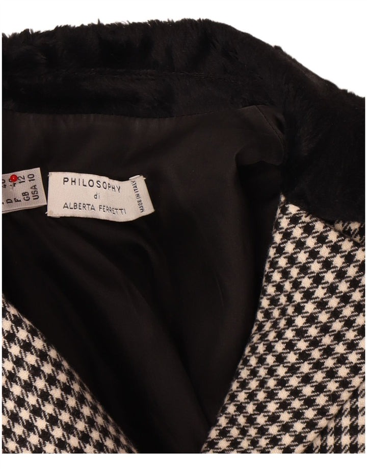 Giacca blazer da donna PHILOSOPHY DI ALBERTA FERRETTI UK 12 media nera