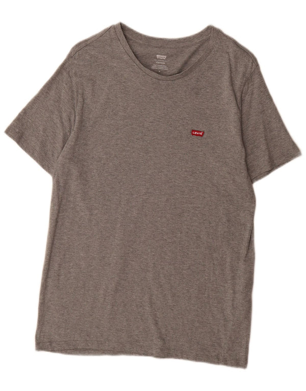 T-shirt Levi's da donna con vestibilità standard UK 14 Cotone chiazzato grigio medio