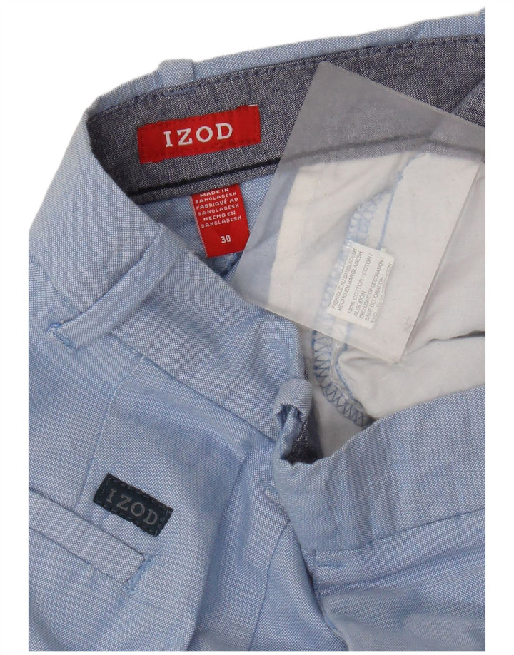 Pantaloncini chino da uomo Izod W30 cotone blu medio