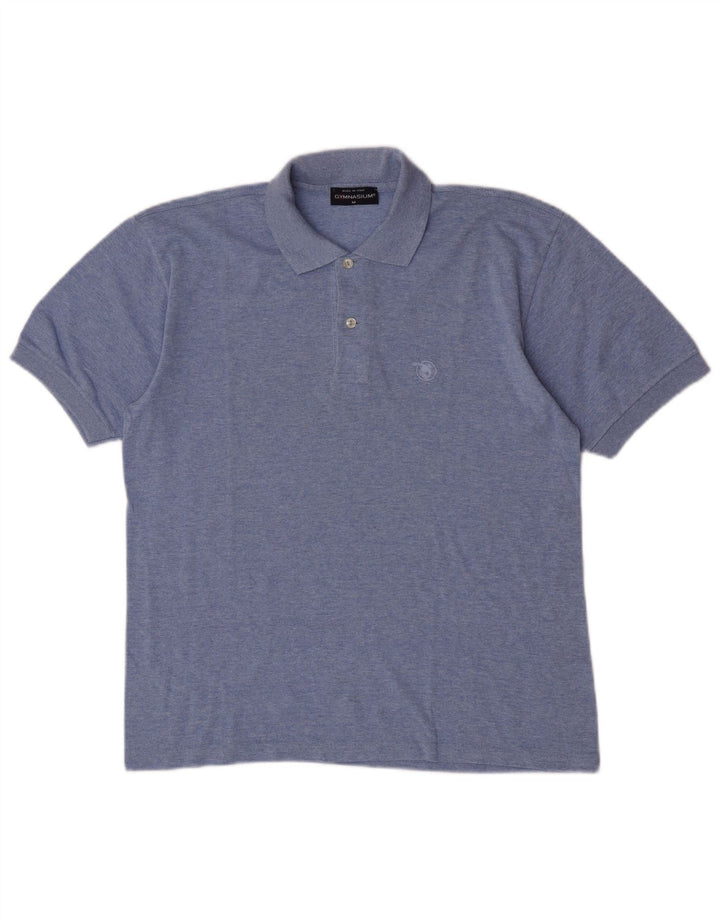 Polo da uomo a maniche corte Gymnasium blu medio