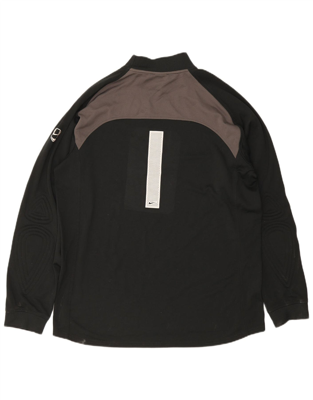 Maglia NIKE da uomo a maniche lunghe UK 45/47 XL Poliestere color block nero