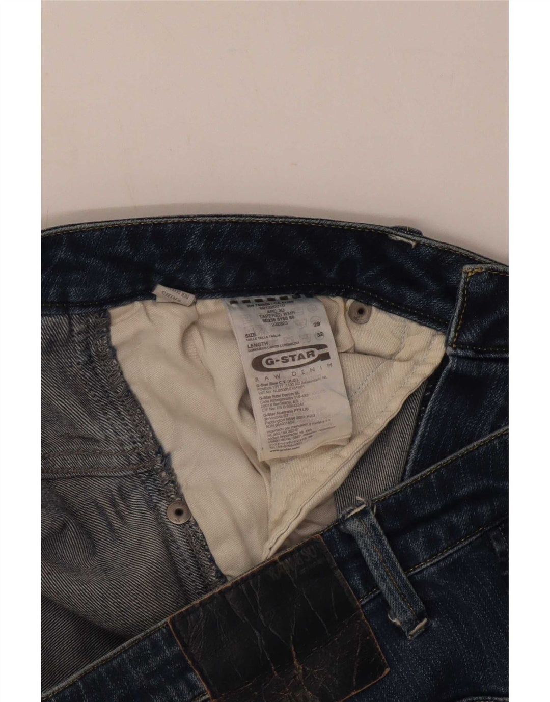 Jeans affusolati da uomo G-Star W29 L28 cotone blu