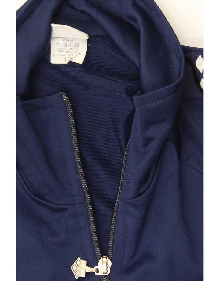 Giacca da ginnastica grafica da uomo Arena XL XL in poliestere color block blu navy
