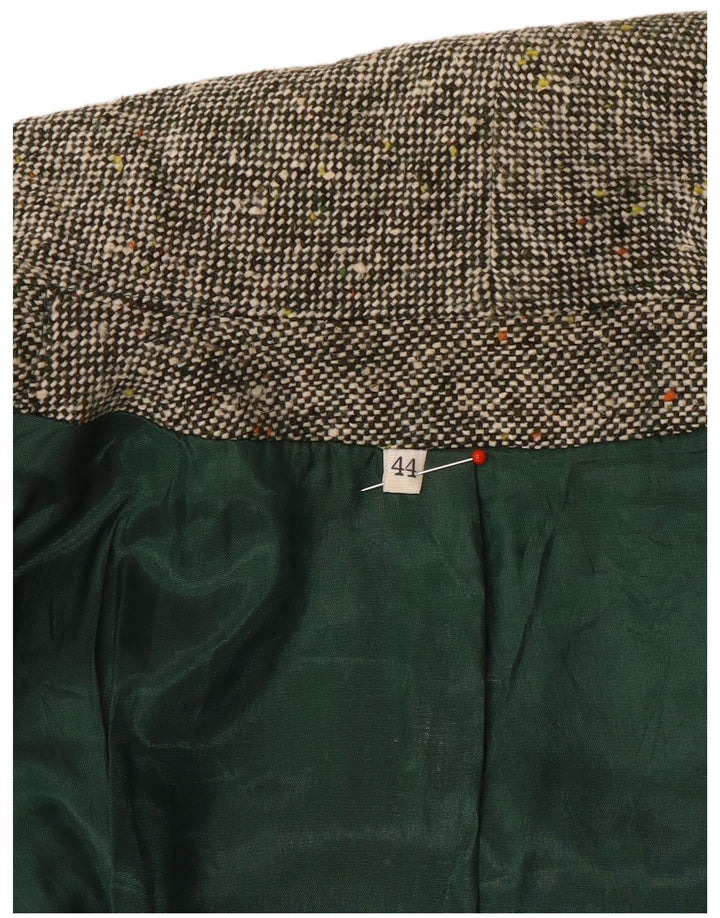 Mantella vintage da donna IT 44 grigio medio chiazzato