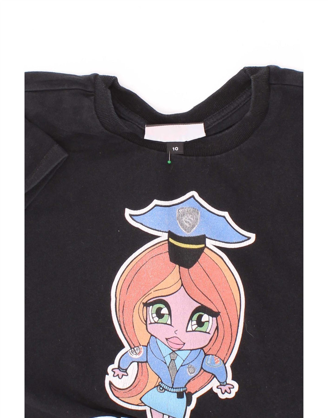 Maglietta grafica per ragazze Blauer Top 9-10 anni Nera