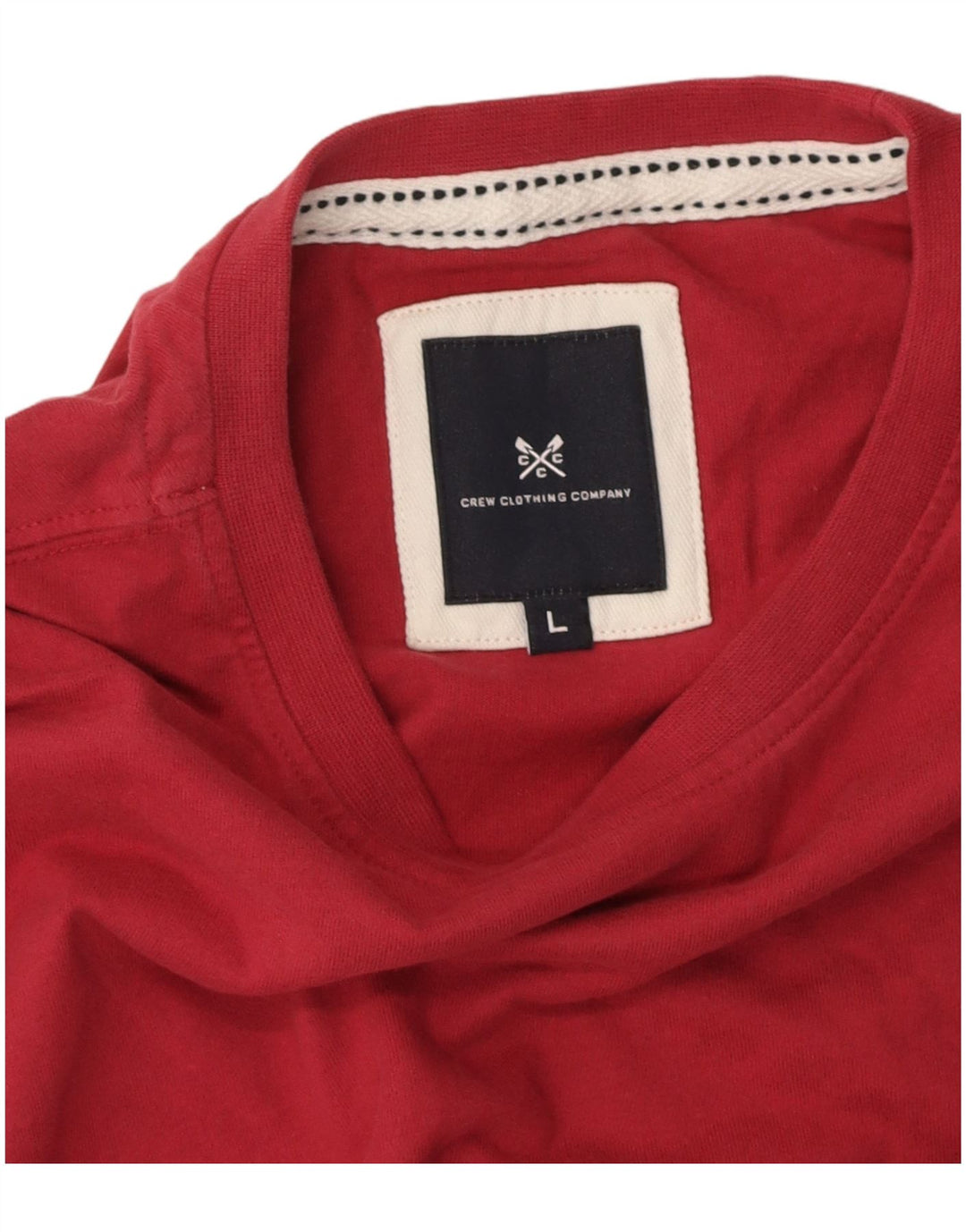 CREW CLOTHING Mens T-Shirt Top Large Red