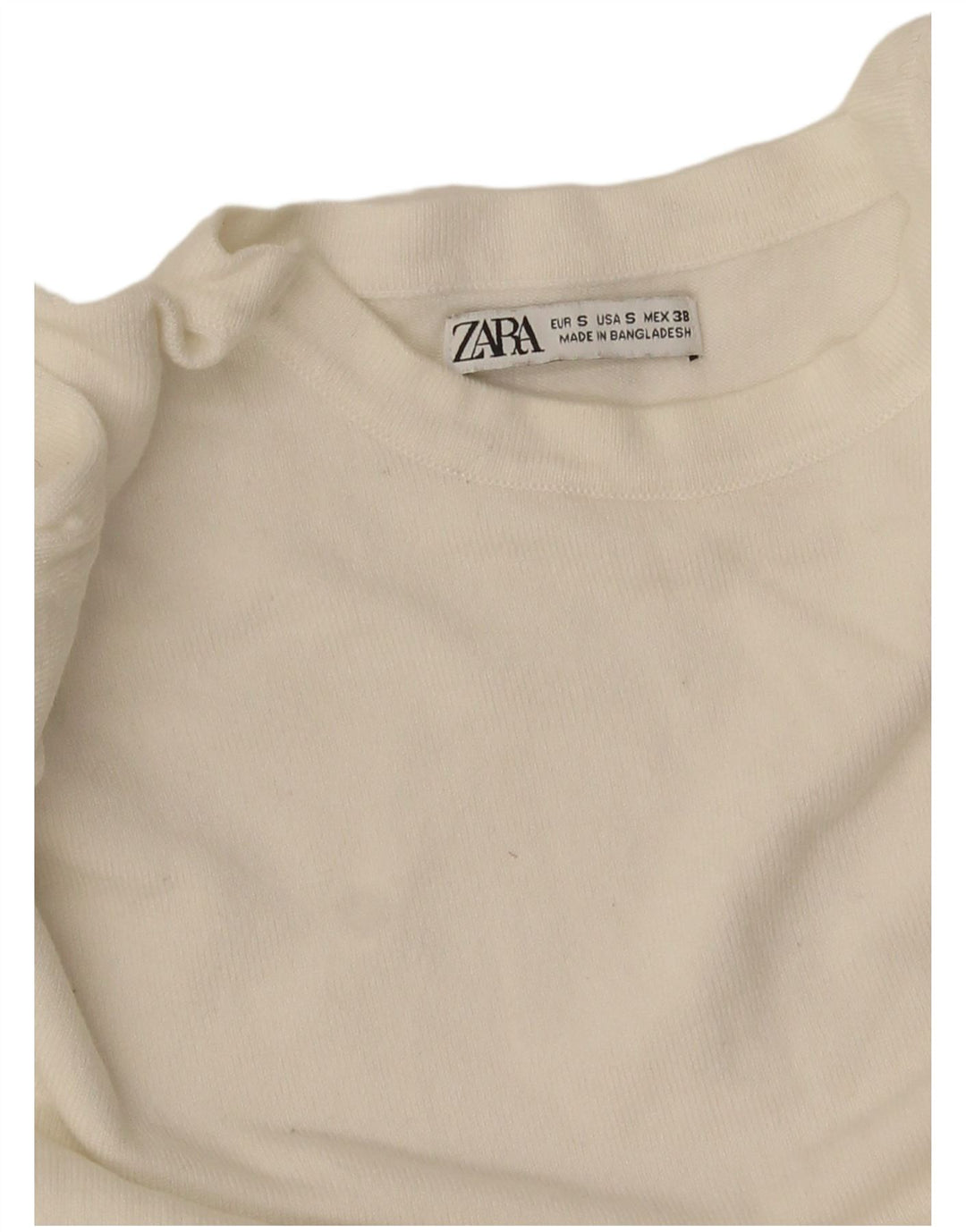 Maglione maglione girocollo da uomo Zara piccolo bianco