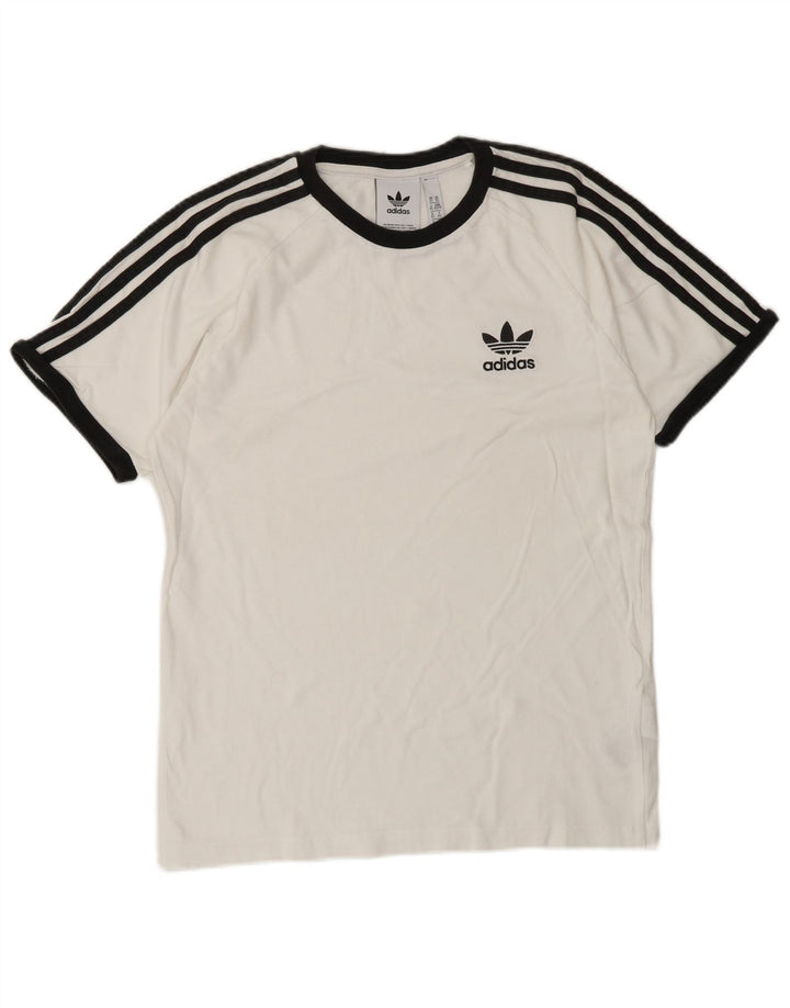 T-shirt da uomo ADIDAS Top XS in cotone bianco