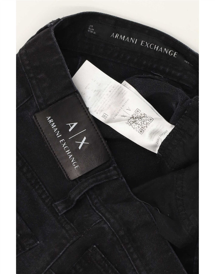 Jeans slim da donna Armani Exchange W31 L29 cotone nero