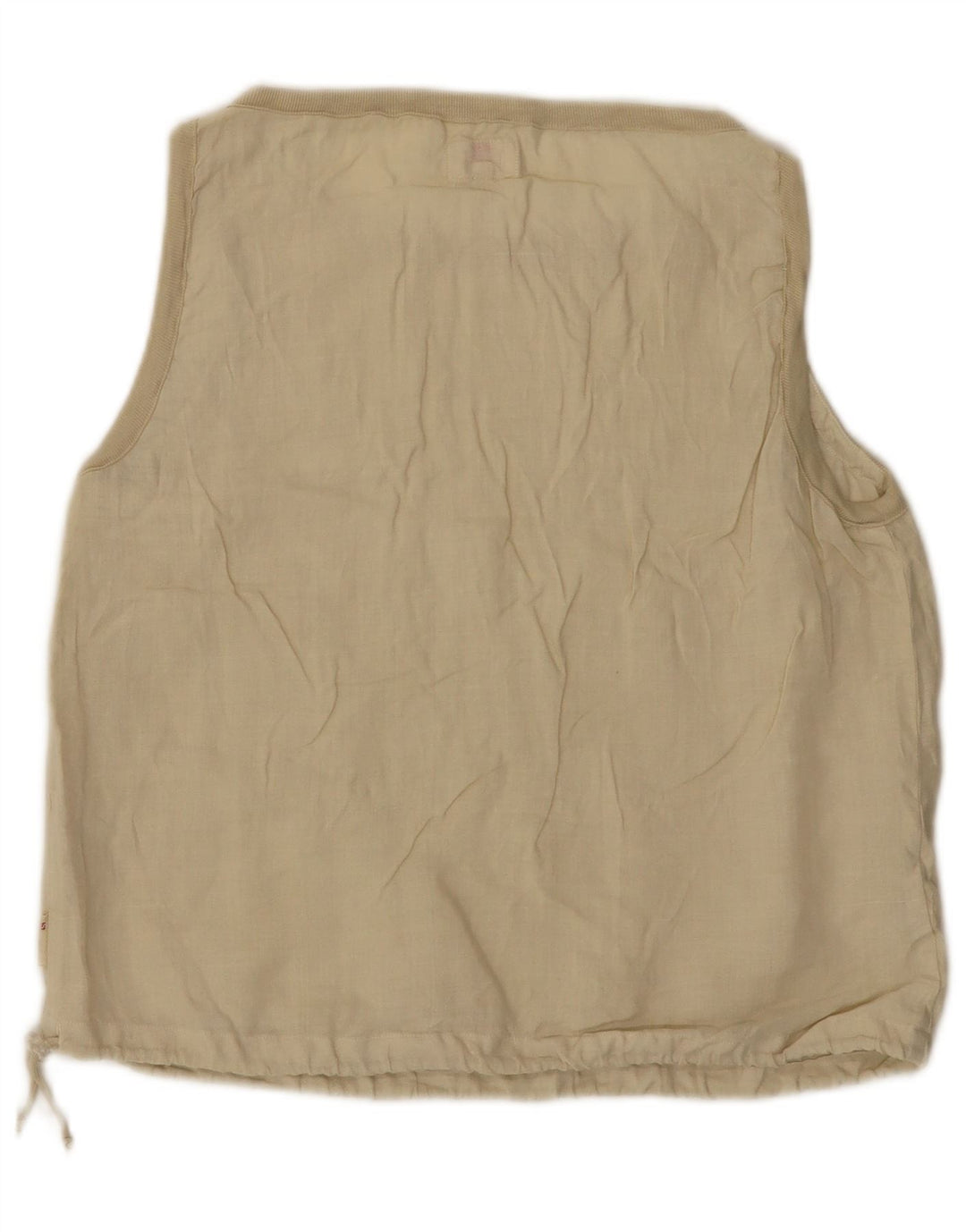 Top Blusa Senza Maniche Donna Superga IT 48 XL Lino Beige