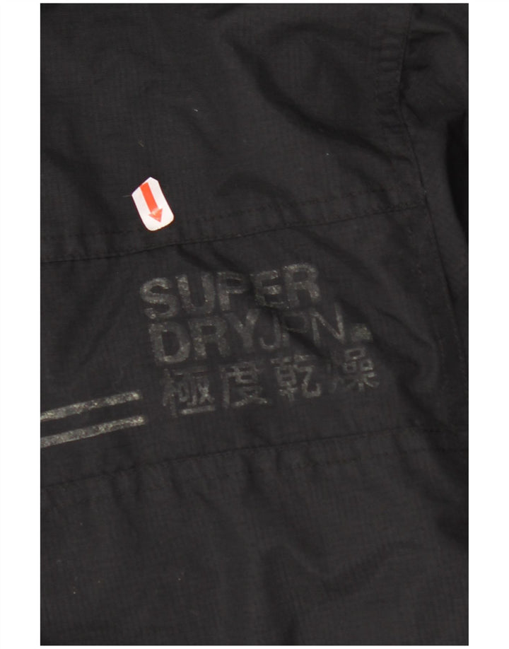 Giacca a vento da uomo SUPERDRY UK 40 grande nylon nero