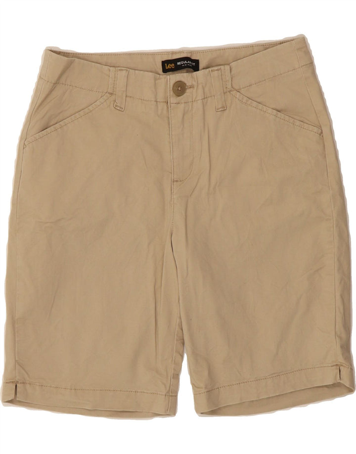 LEE Womens Mid Rise Regular Fit Chino Shorts US 6 Medium W30  Beige Cotton Vintage Lee and Second-Hand Lee from Messina Hembry 