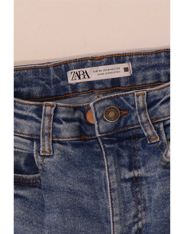 Jeans svasati da donna Zara EU 32 2XS W22 L34 Blu