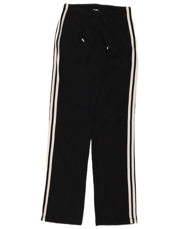Pantaloni della tuta da donna Adidas UK 16 grandi in cotone nero