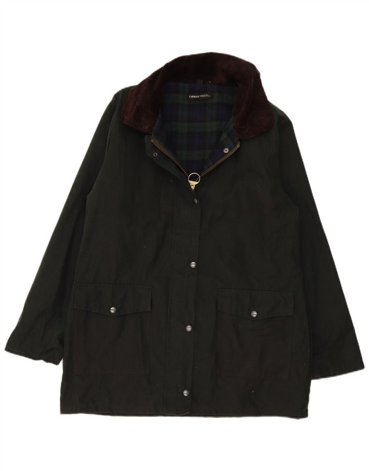 Soprabito da donna in cotone cerato Capsule UK 16 grande verde
