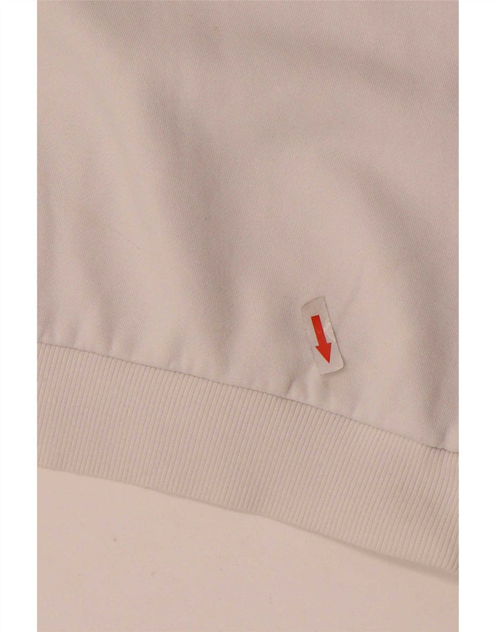 Felpa grafica Adidas da ragazzo 9-10 anni in cotone bianco