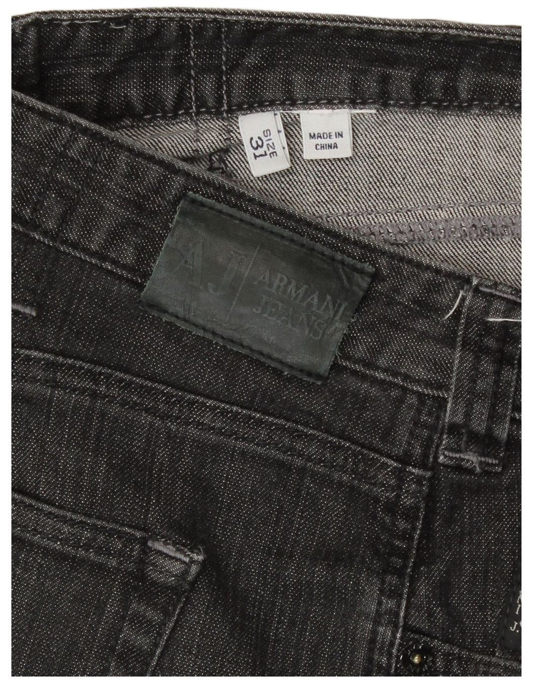 Jeans dritti da donna Armani W31 L28 Grigi