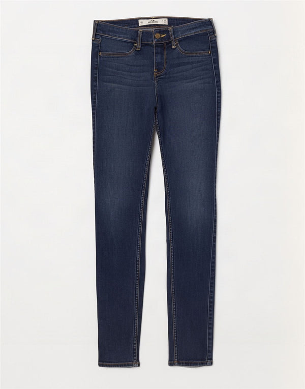 Jeans skinny Hollister da donna US 1 XS W25 L29 cotone blu