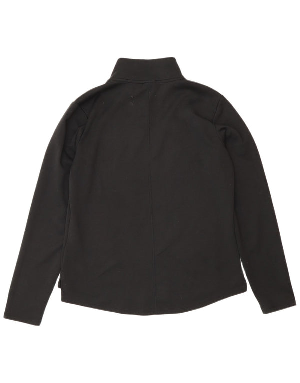 Top della tuta da ginnastica Nike Therma-Fit con collo e zip da donna, UK 14, medio, nero