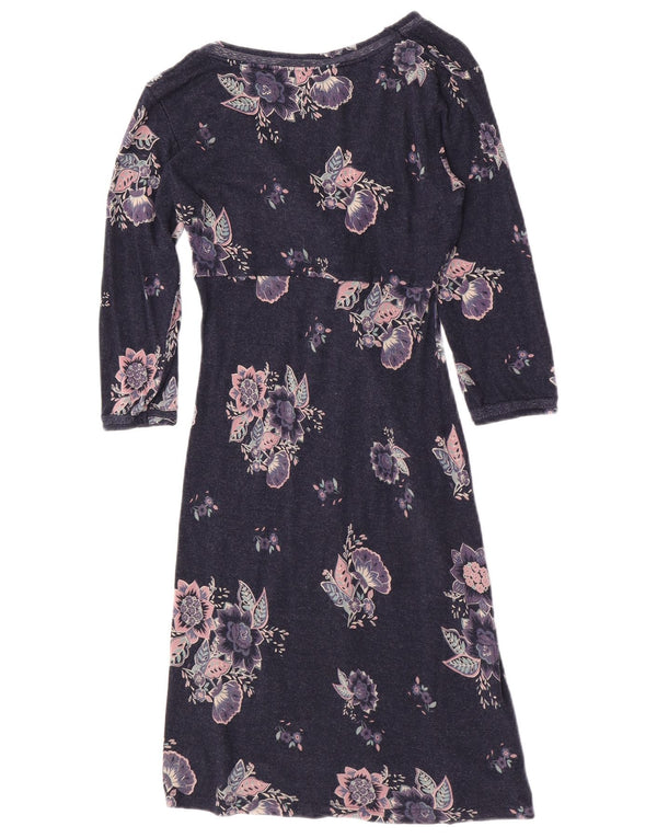 Abito avvolgente da donna Fat Face UK 8 Piccolo in viscosa floreale blu navy
