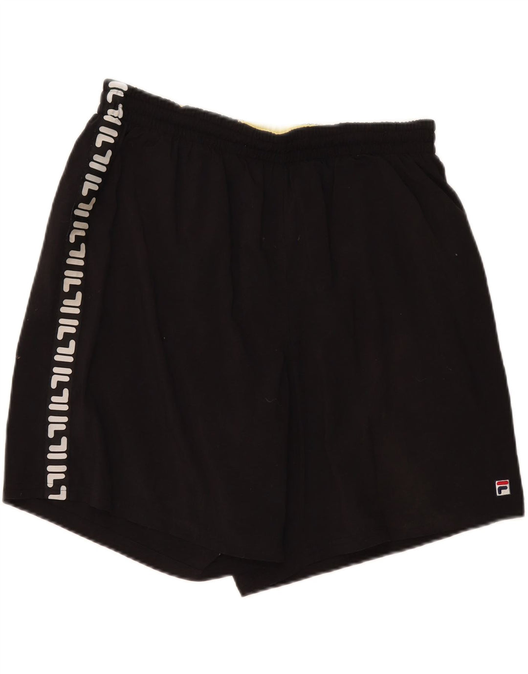 Pantaloncini da bagno grafici da uomo Fila XL neri
