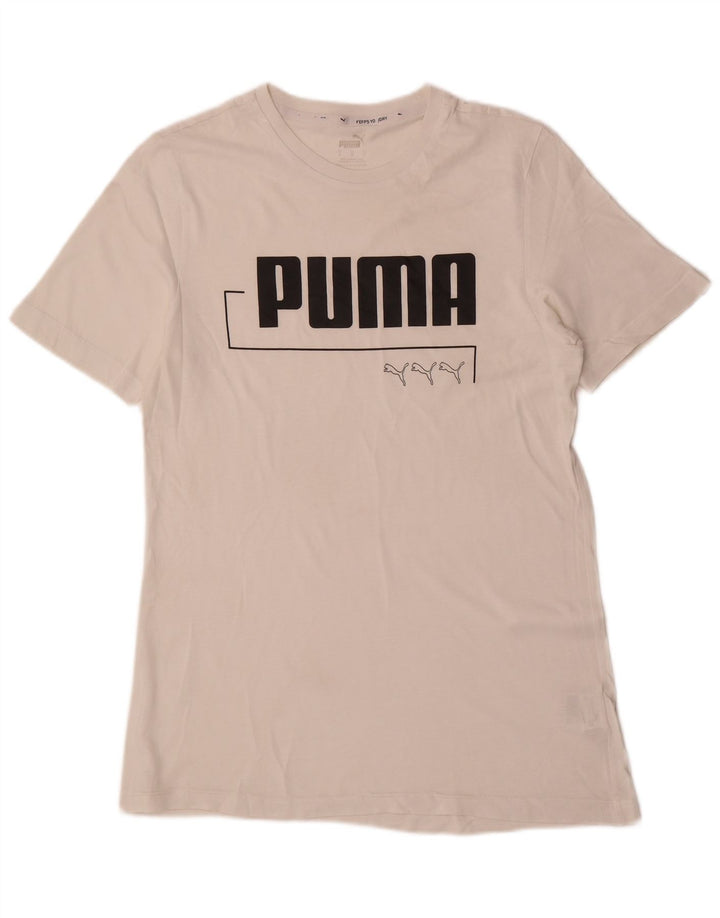 T-shirt grafica da uomo Puma Small bianca