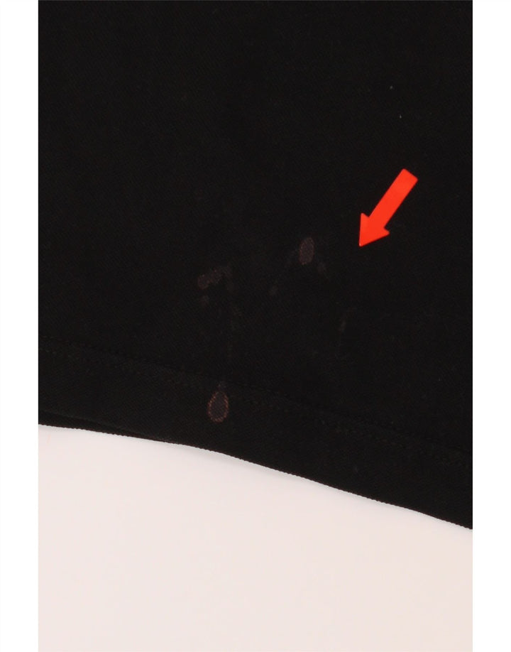 SERGIO TACCHINI Mens Polo Shirt Small Black Cotton Vintage Sergio Tacchini and Second-Hand Sergio Tacchini from Messina Hembry 