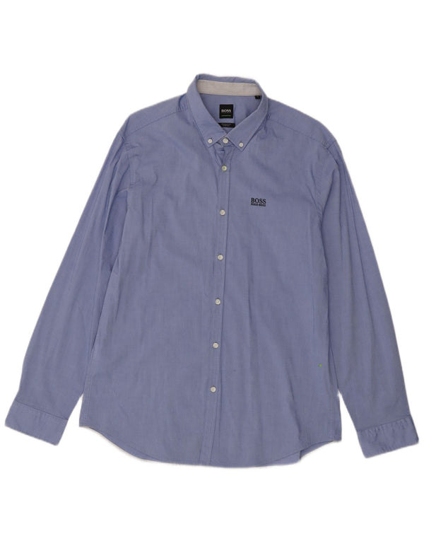 Camicia Hugo Boss da uomo vestibilità regolare XL cotone blu