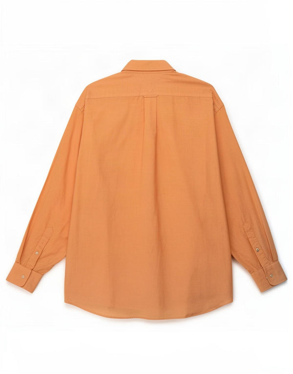 Tommy Hilfiger Mens Regular Fit Shirt Size 17 XL Orange Cotton