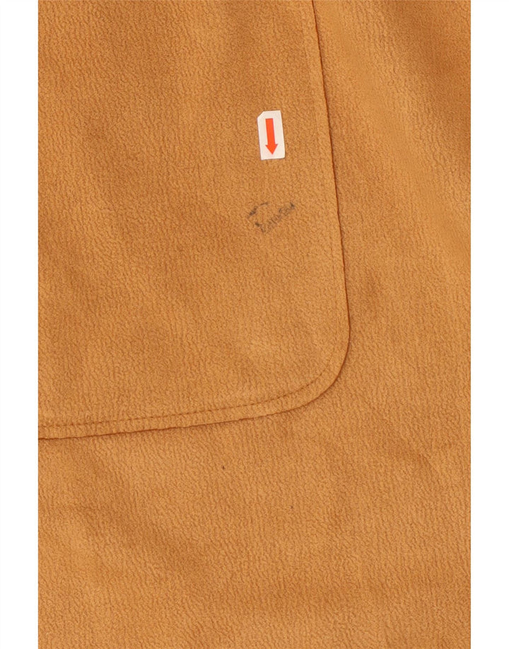 Maglione cardigan lungo da donna Zara UK 16 grande poliestere marrone