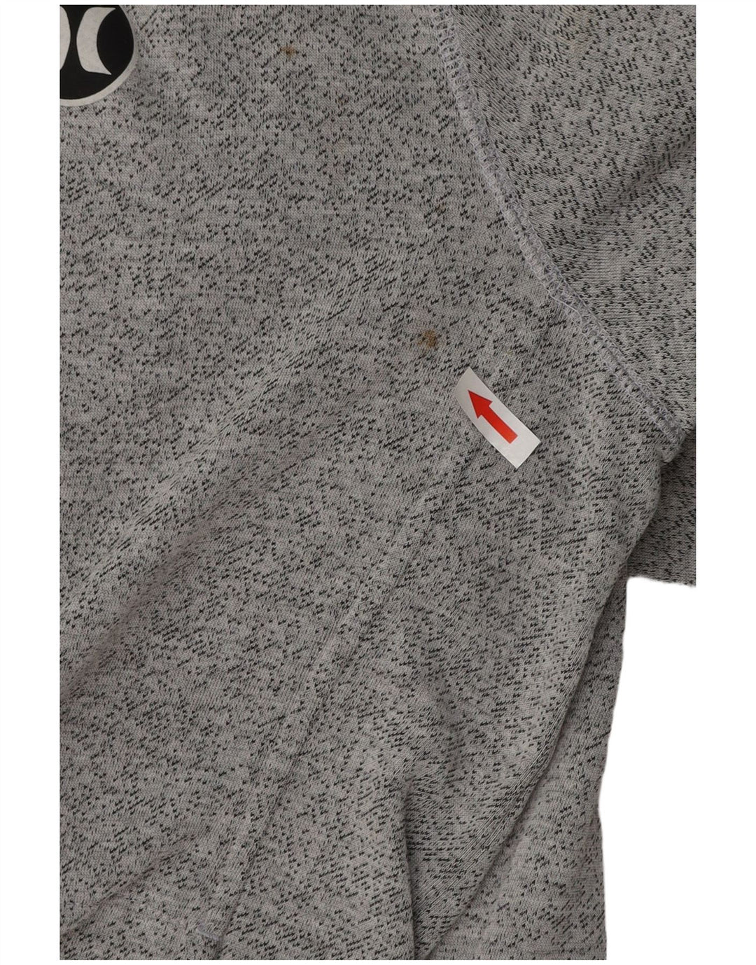 Maglione con cappuccio e zip da uomo HURLEY grande in cotone grigio