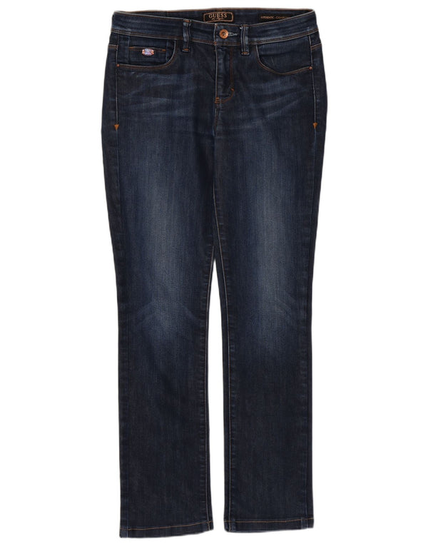 Jeans Guess slim a sigaretta da donna W27 L28 cotone blu navy